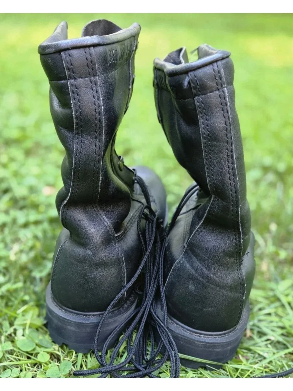 USGI Belleville ICWB Cold Weather Boots Black Leather Vibram 8.5W NOS 1997 VTG